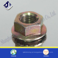 Zinco chapeado DIN6923 parafuso de flange